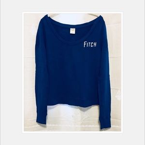 Abercrombie & Fitch Blue Scoop Neck Sweater